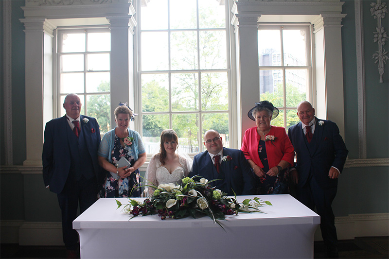 The marriage of Louise and Aaran Weldon