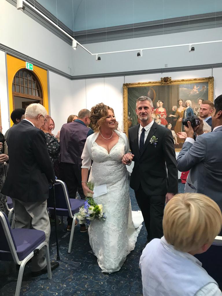 The marriage of Sharon and Martin